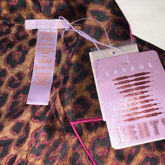 Bnwt Savage x Fenty Purple & Brown Cheetah Print .. No Longer Sold In Stores - Picture 4 of 7